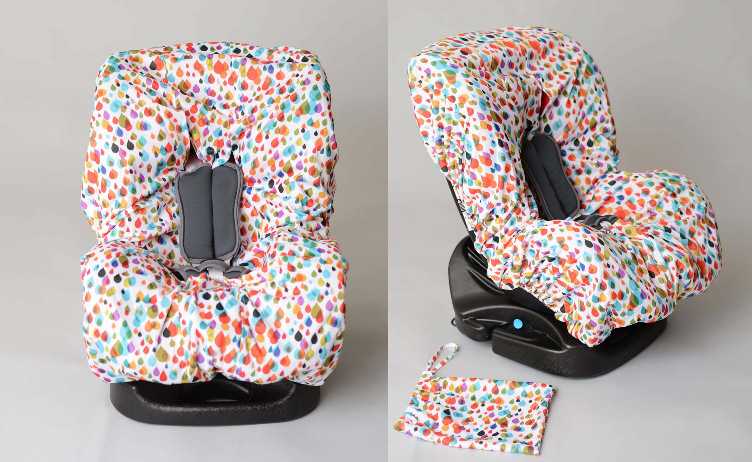 Fundas pis-pas. Diseño de estampados para sillitas de bebé